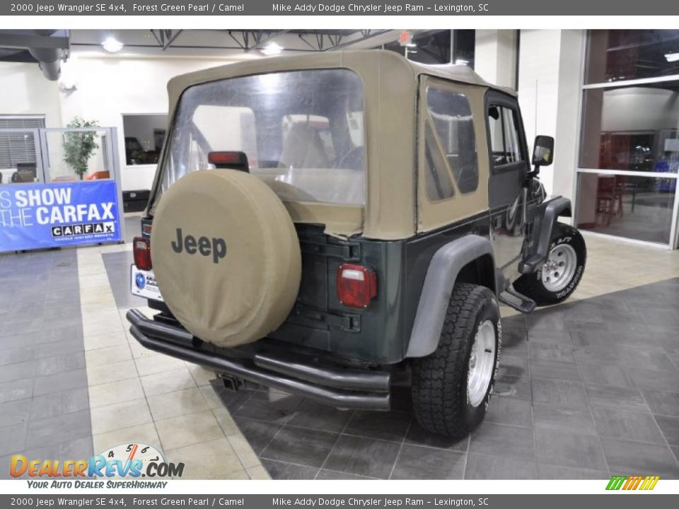 2000 Jeep Wrangler SE 4x4 Forest Green Pearl / Camel Photo #6