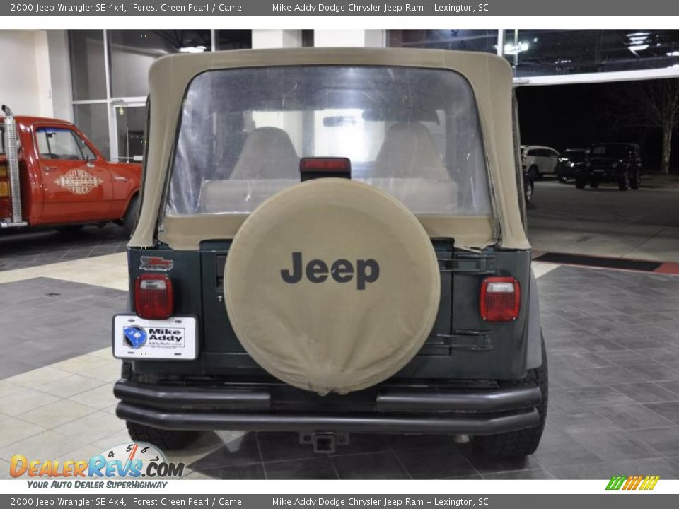 2000 Jeep Wrangler SE 4x4 Forest Green Pearl / Camel Photo #7