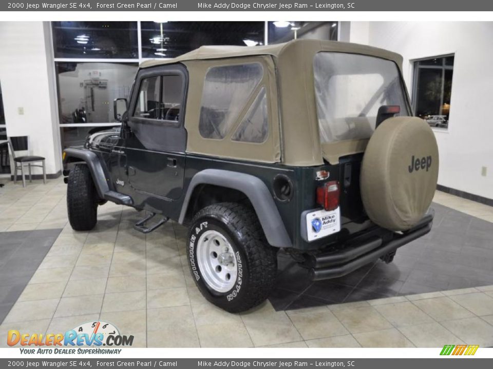 2000 Jeep Wrangler SE 4x4 Forest Green Pearl / Camel Photo #8