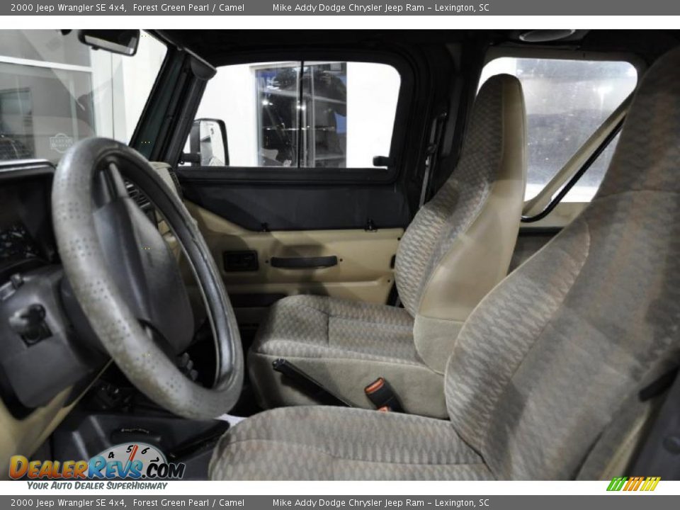 2000 Jeep Wrangler SE 4x4 Forest Green Pearl / Camel Photo #9