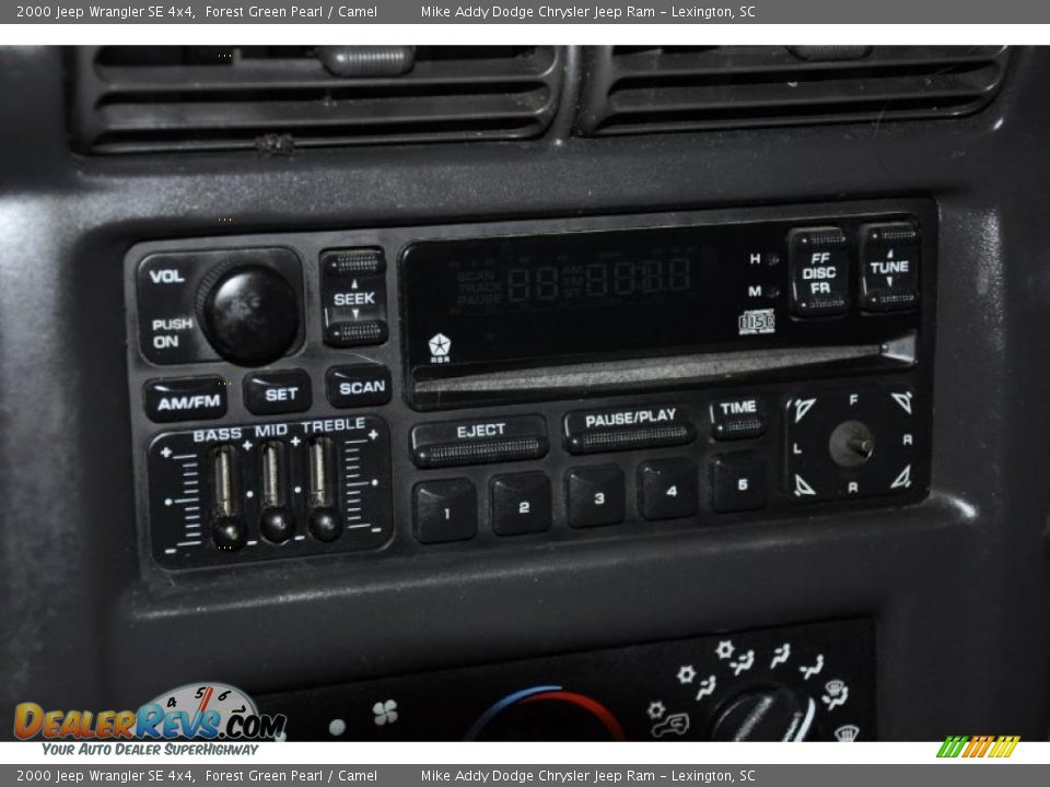 2000 Jeep Wrangler SE 4x4 Forest Green Pearl / Camel Photo #11