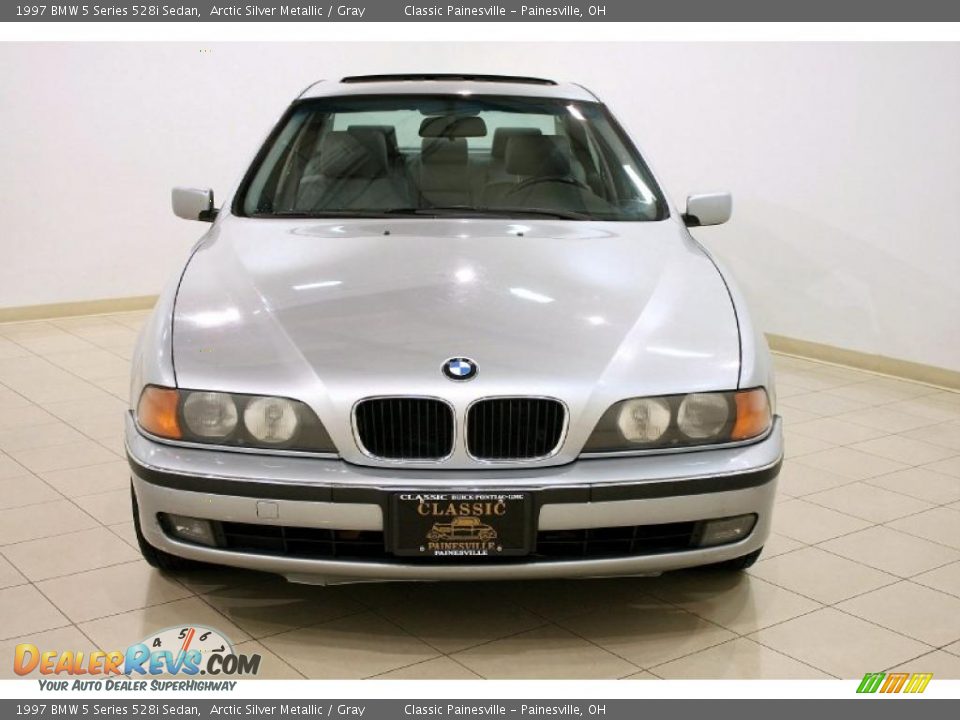 1997 BMW 5 Series 528i Sedan Arctic Silver Metallic / Gray Photo #2
