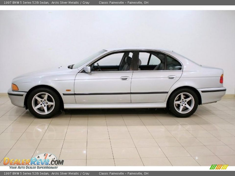 Arctic Silver Metallic 1997 BMW 5 Series 528i Sedan Photo #4