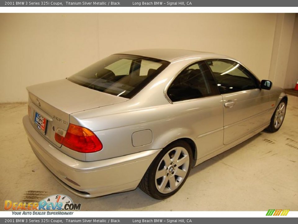 2001 BMW 3 Series 325i Coupe Titanium Silver Metallic / Black Photo #6