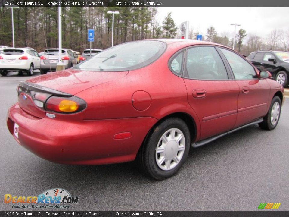 1996 Ford Taurus GL Toreador Red Metallic / Graphite Photo #5
