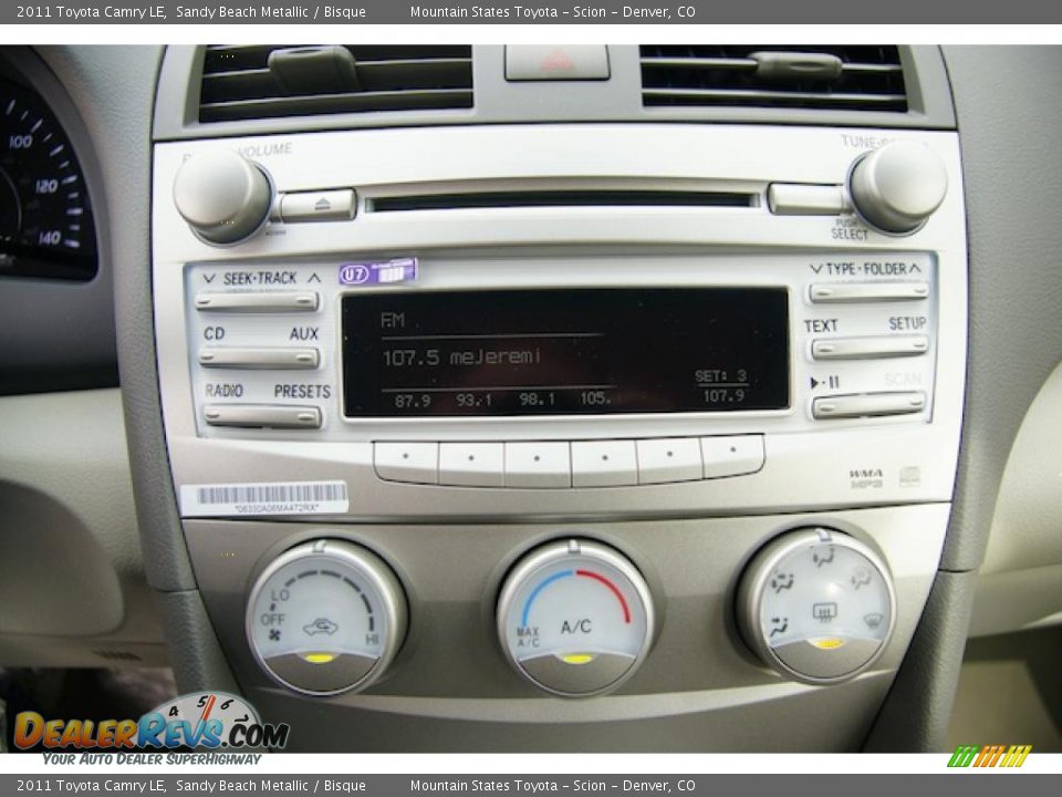 2011 Toyota Camry LE Sandy Beach Metallic / Bisque Photo #8