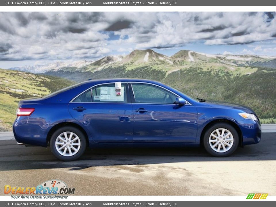 2011 Toyota Camry XLE Blue Ribbon Metallic / Ash Photo #2