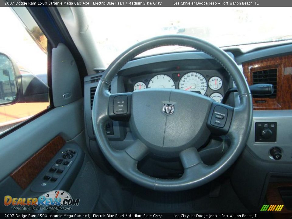 2007 Dodge Ram 1500 Laramie Mega Cab 4x4 Steering Wheel Photo #19