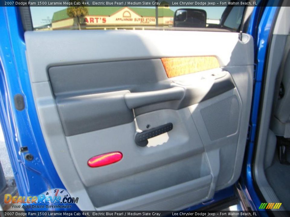 2007 Dodge Ram 1500 Laramie Mega Cab 4x4 Electric Blue Pearl / Medium Slate Gray Photo #24