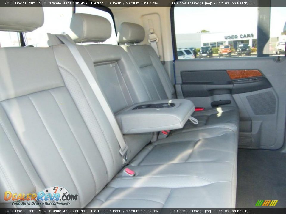 2007 Dodge Ram 1500 Laramie Mega Cab 4x4 Electric Blue Pearl / Medium Slate Gray Photo #25