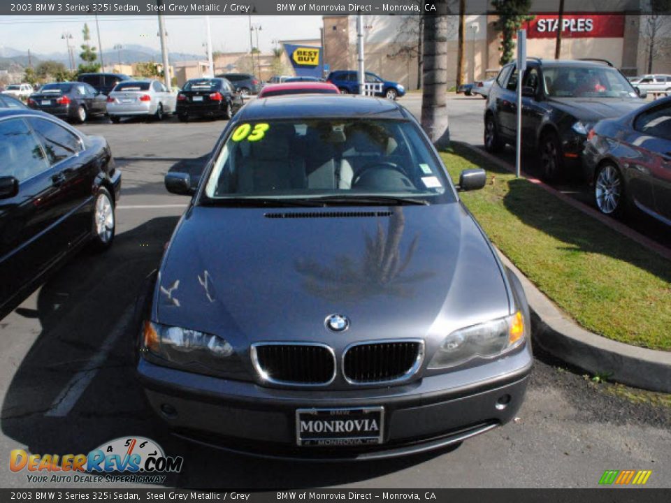 2003 BMW 3 Series 325i Sedan Steel Grey Metallic / Grey Photo #2