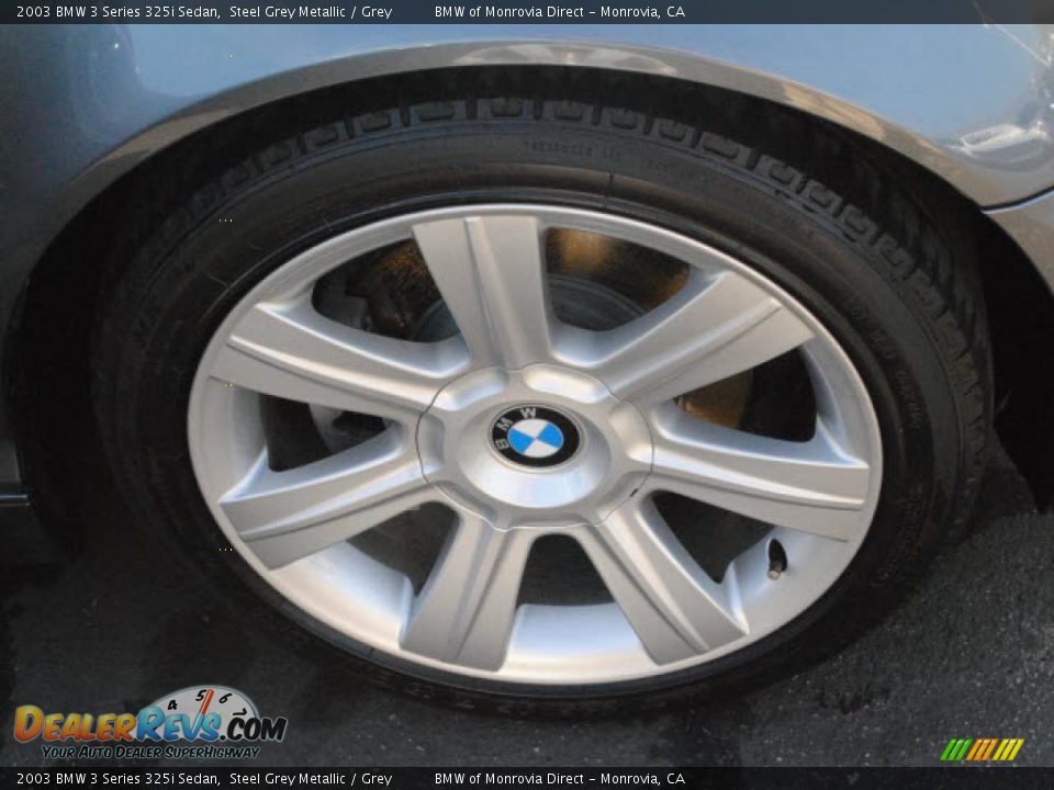 2003 BMW 3 Series 325i Sedan Steel Grey Metallic / Grey Photo #3