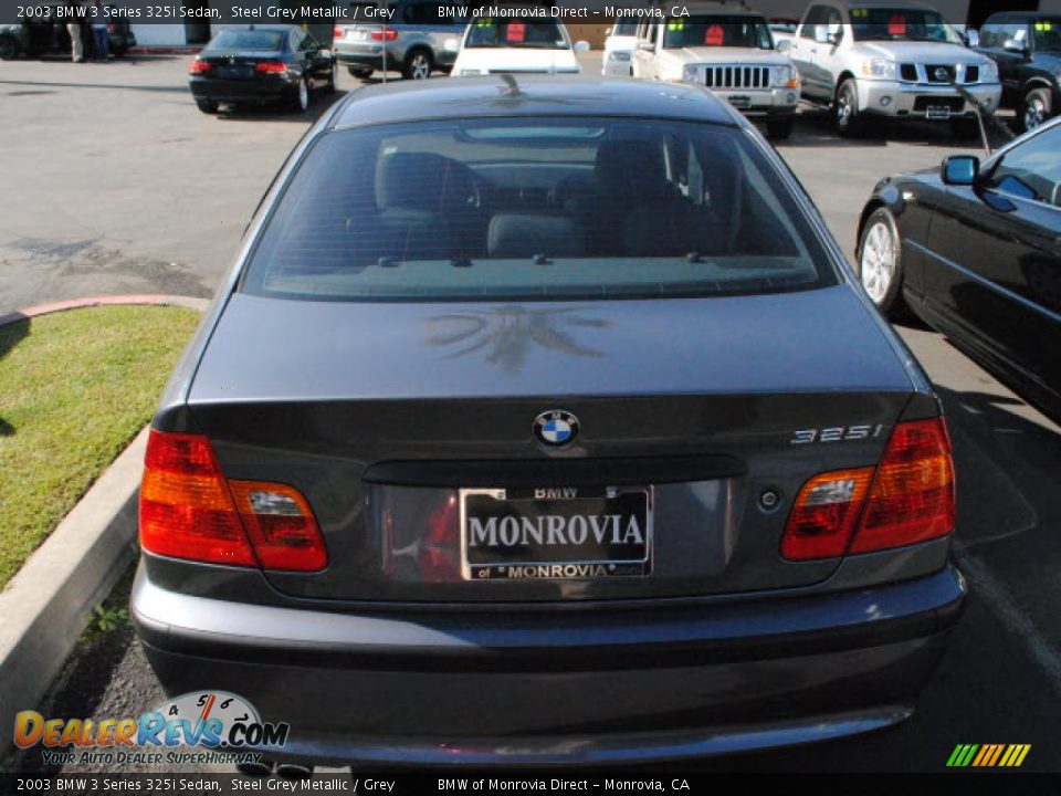 2003 BMW 3 Series 325i Sedan Steel Grey Metallic / Grey Photo #10