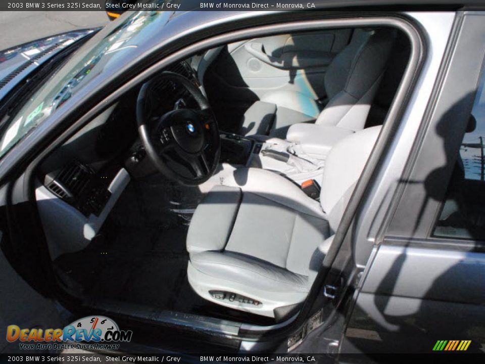 2003 BMW 3 Series 325i Sedan Steel Grey Metallic / Grey Photo #15