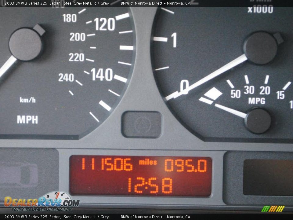 2003 BMW 3 Series 325i Sedan Steel Grey Metallic / Grey Photo #17