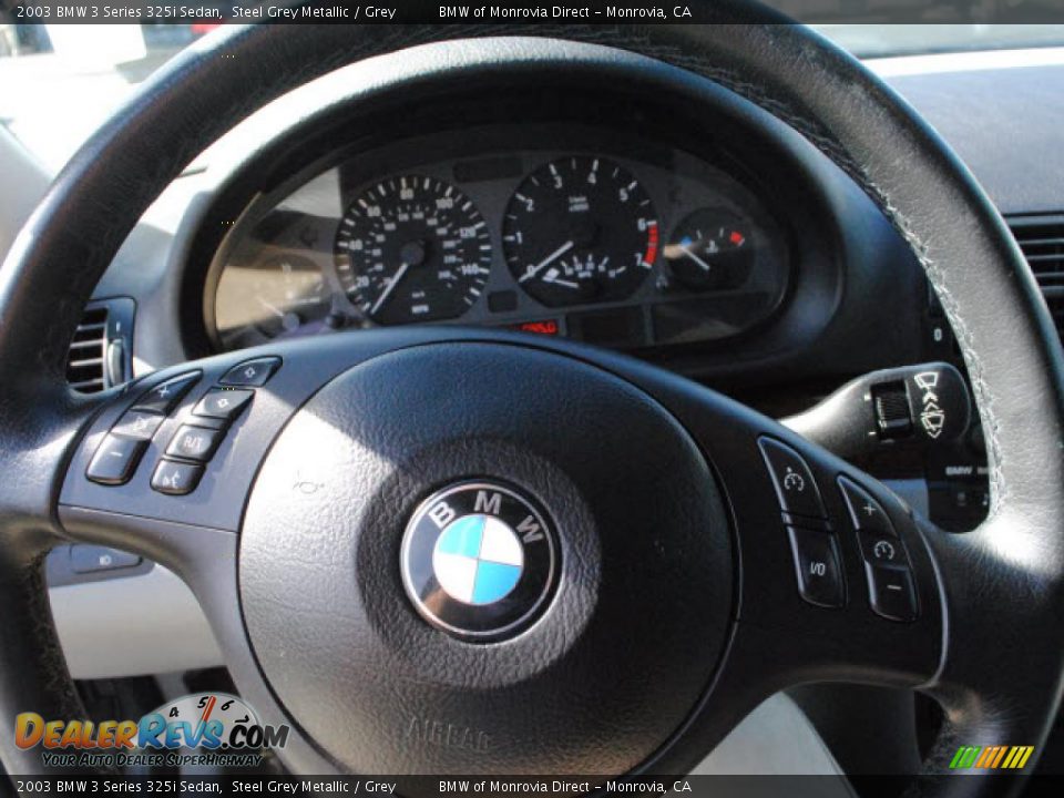 2003 BMW 3 Series 325i Sedan Steel Grey Metallic / Grey Photo #19