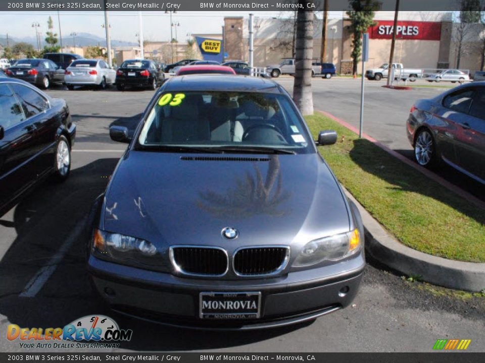 2003 BMW 3 Series 325i Sedan Steel Grey Metallic / Grey Photo #25