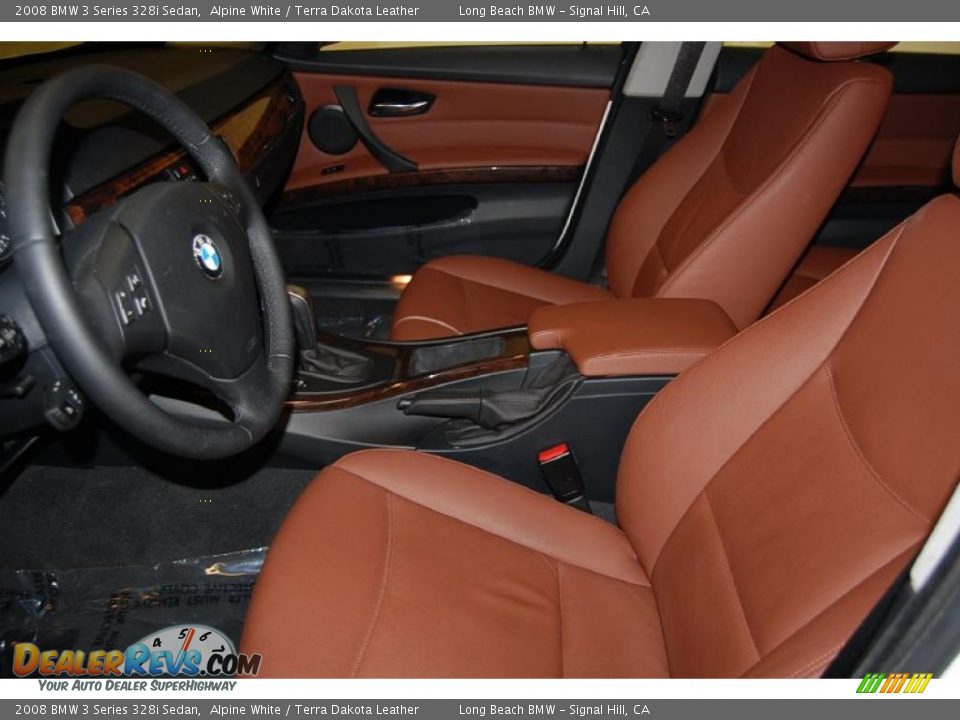 Terra Dakota Leather Interior 2008 Bmw 3 Series 328i Sedan