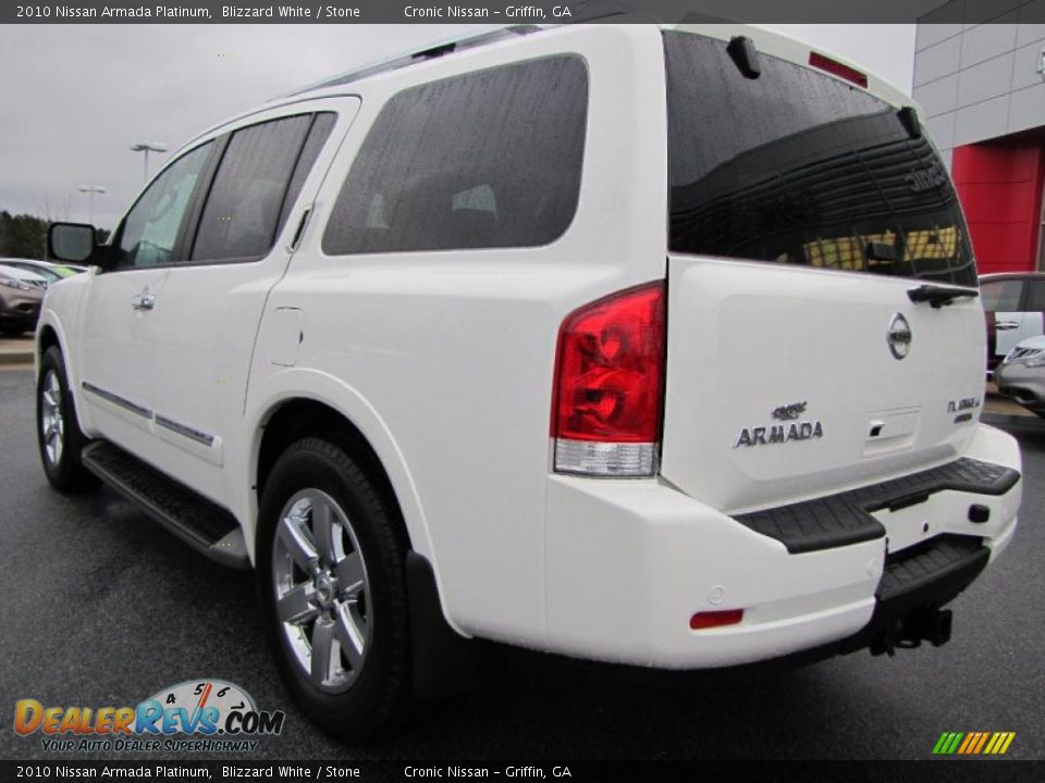 Blizzard White 2010 Nissan Armada Platinum Photo #3