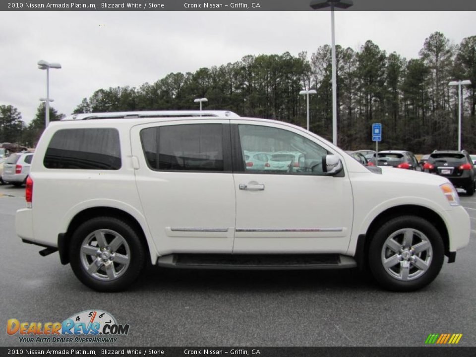 Blizzard White 2010 Nissan Armada Platinum Photo #6