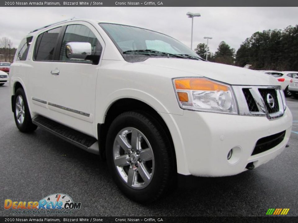Front 3/4 View of 2010 Nissan Armada Platinum Photo #7