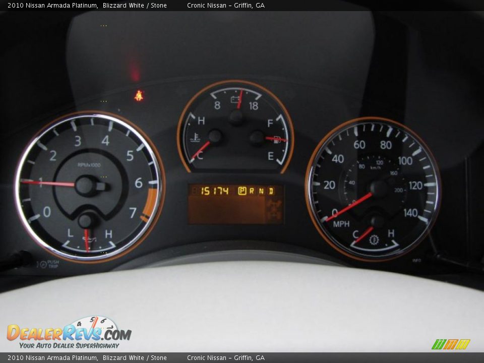 2010 Nissan Armada Platinum Gauges Photo #23