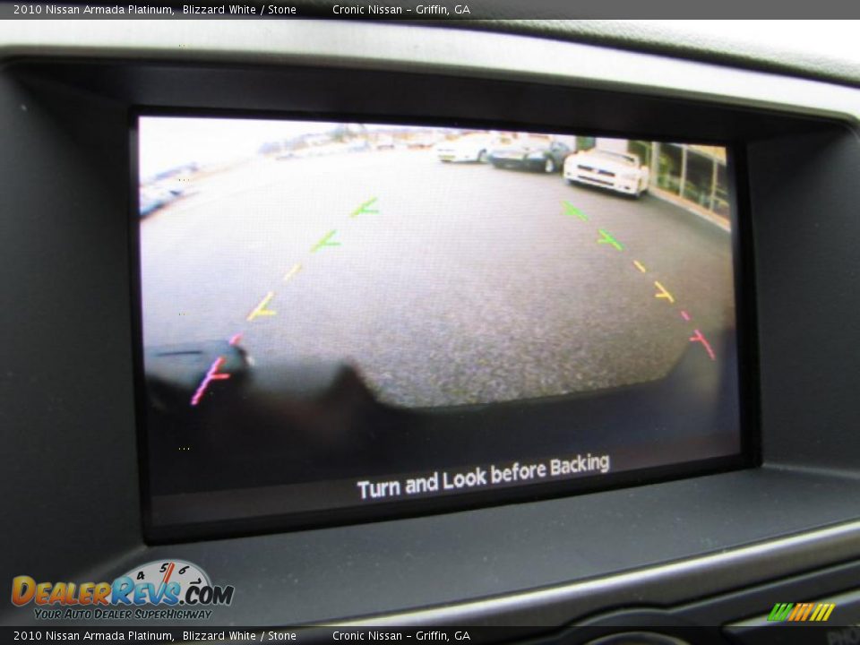 2010 Nissan Armada Platinum Blizzard White / Stone Photo #25