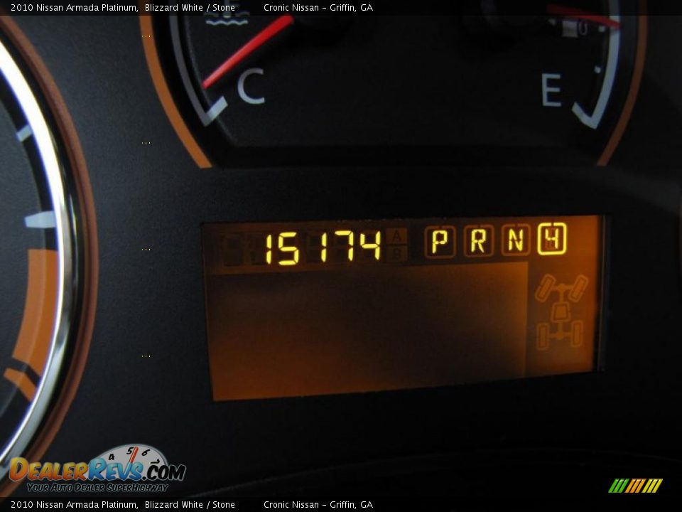 2010 Nissan Armada Platinum Blizzard White / Stone Photo #28