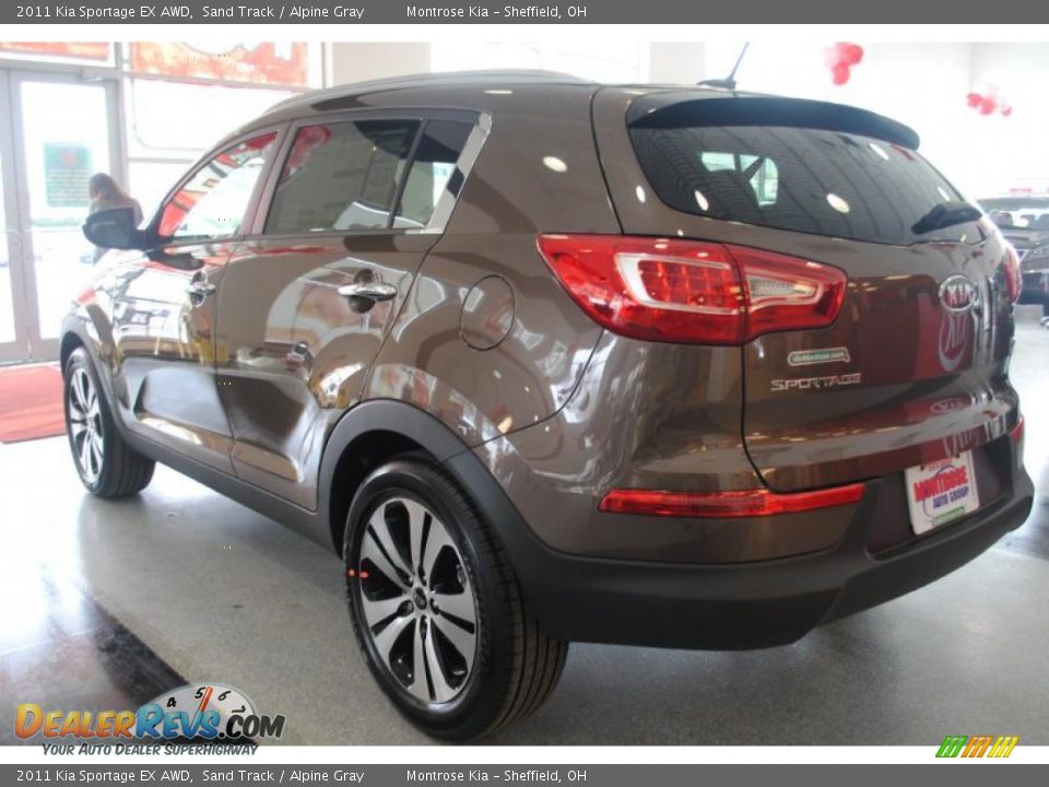 2011 Kia Sportage EX AWD Sand Track / Alpine Gray Photo #4