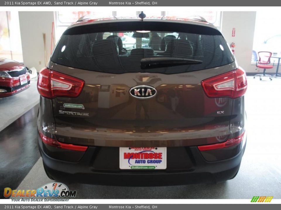 2011 Kia Sportage EX AWD Sand Track / Alpine Gray Photo #5