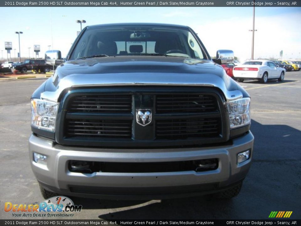 2011 Dodge Ram 2500 HD SLT Outdoorsman Mega Cab 4x4 Hunter Green Pearl / Dark Slate/Medium Graystone Photo #2