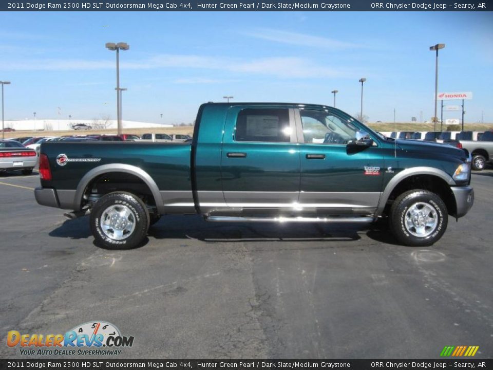 Hunter Green Pearl 2011 Dodge Ram 2500 HD SLT Outdoorsman Mega Cab 4x4 Photo #4