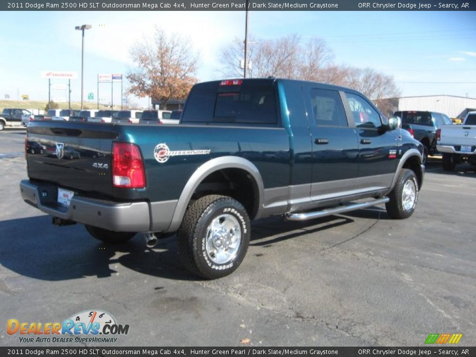 Hunter Green Pearl 2011 Dodge Ram 2500 HD SLT Outdoorsman Mega Cab 4x4 Photo #5