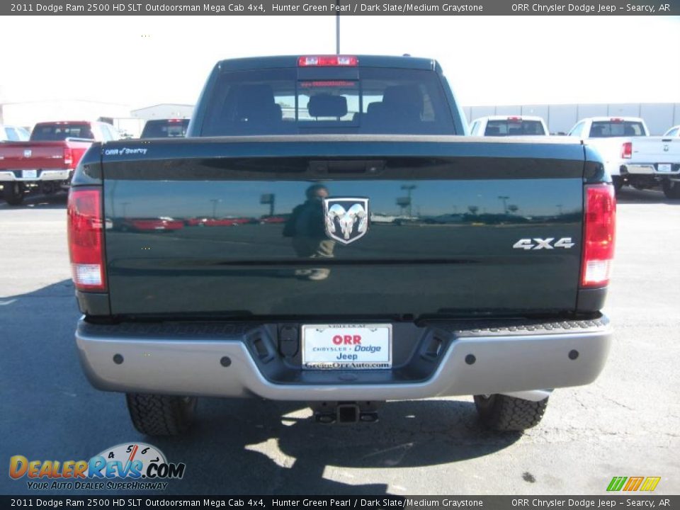 2011 Dodge Ram 2500 HD SLT Outdoorsman Mega Cab 4x4 Hunter Green Pearl / Dark Slate/Medium Graystone Photo #6