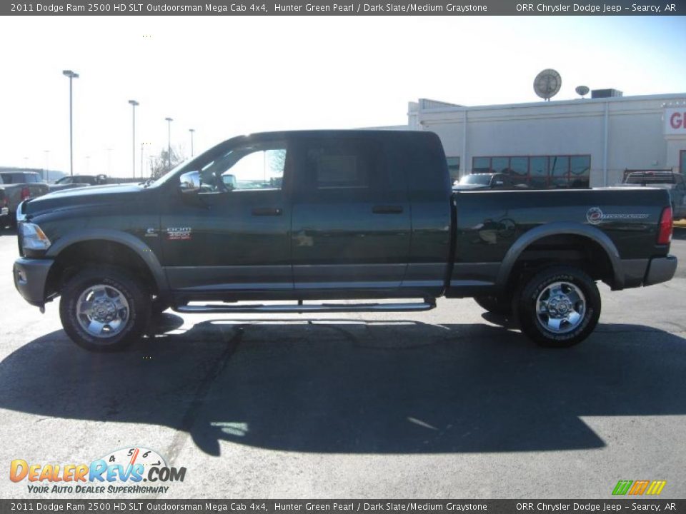 2011 Dodge Ram 2500 HD SLT Outdoorsman Mega Cab 4x4 Hunter Green Pearl / Dark Slate/Medium Graystone Photo #8