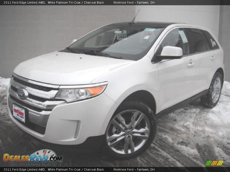 2011 Ford Edge Limited AWD White Platinum Tri-Coat / Charcoal Black Photo #1