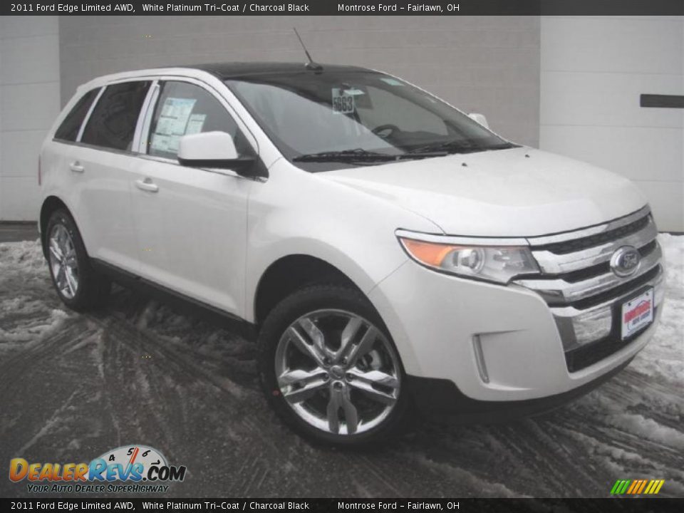 2011 Ford Edge Limited AWD White Platinum Tri-Coat / Charcoal Black Photo #2