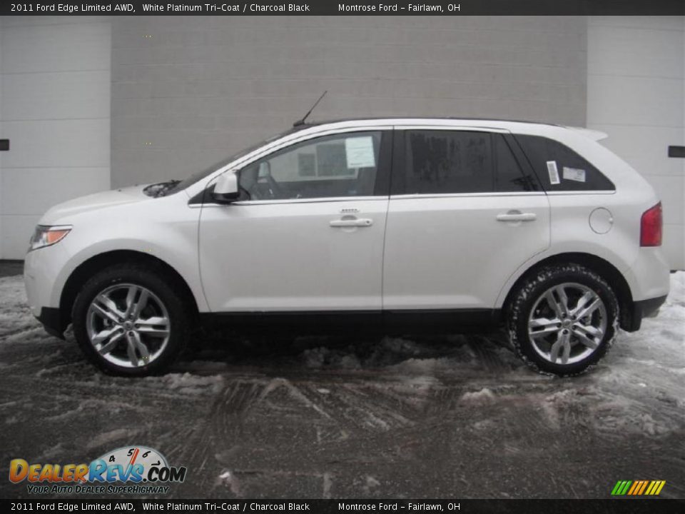 2011 Ford Edge Limited AWD White Platinum Tri-Coat / Charcoal Black Photo #3