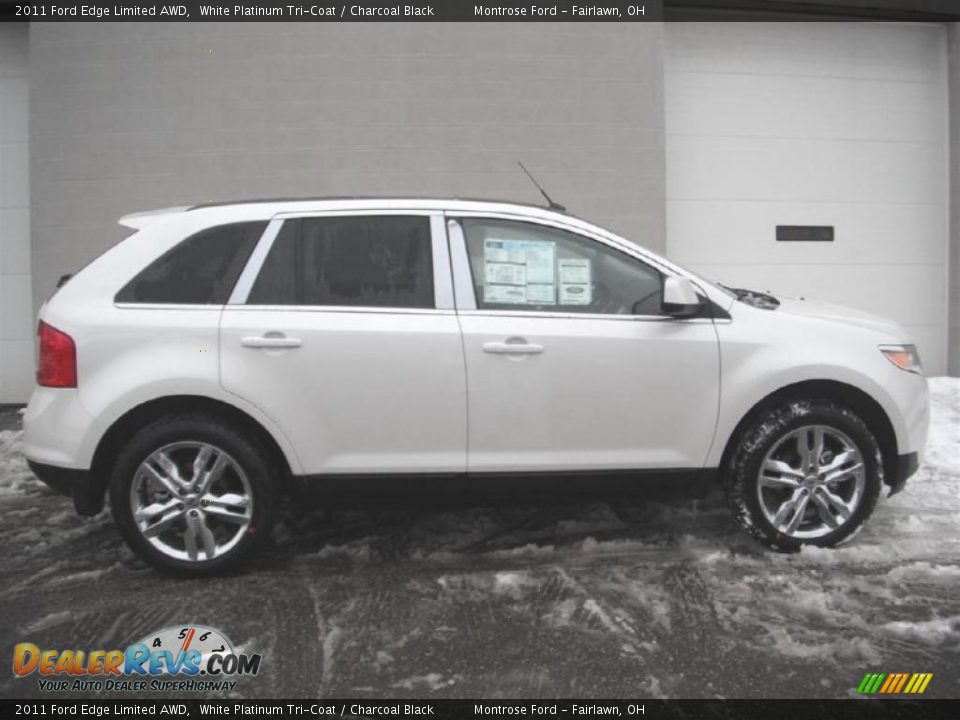 2011 Ford Edge Limited AWD White Platinum Tri-Coat / Charcoal Black Photo #4