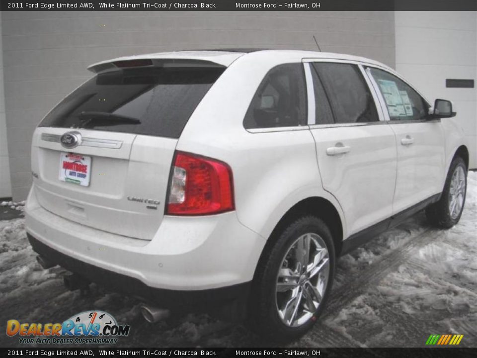 2011 Ford Edge Limited AWD White Platinum Tri-Coat / Charcoal Black Photo #5