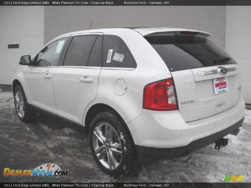 2011 Ford Edge Limited AWD White Platinum Tri-Coat / Charcoal Black Photo #6