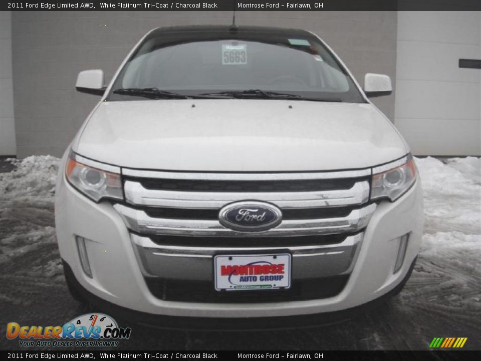 2011 Ford Edge Limited AWD White Platinum Tri-Coat / Charcoal Black Photo #7