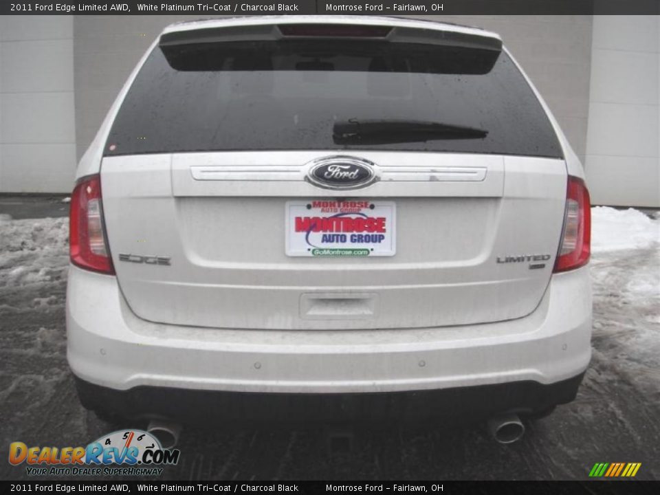 2011 Ford Edge Limited AWD White Platinum Tri-Coat / Charcoal Black Photo #8