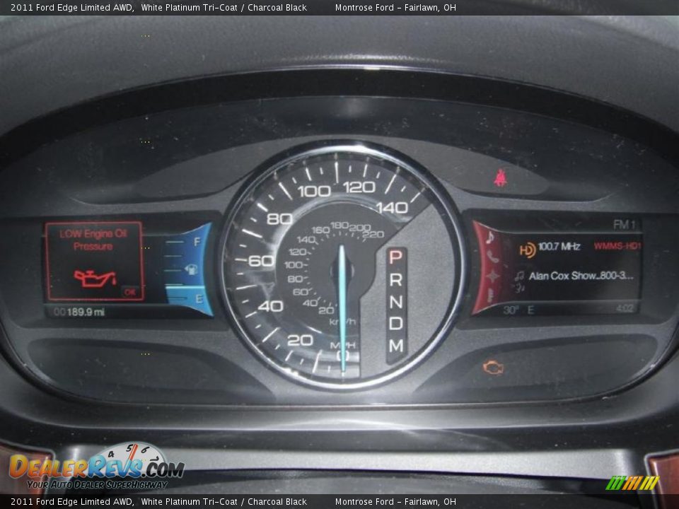 2011 Ford Edge Limited AWD Gauges Photo #19