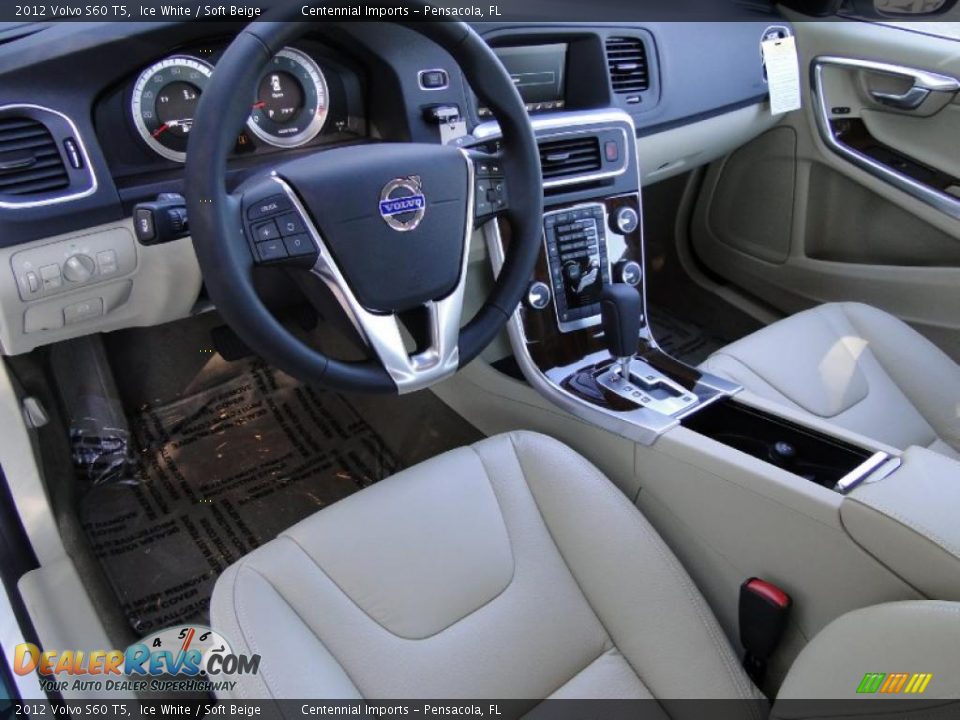 Soft Beige Interior - 2012 Volvo S60 T5 Photo #7