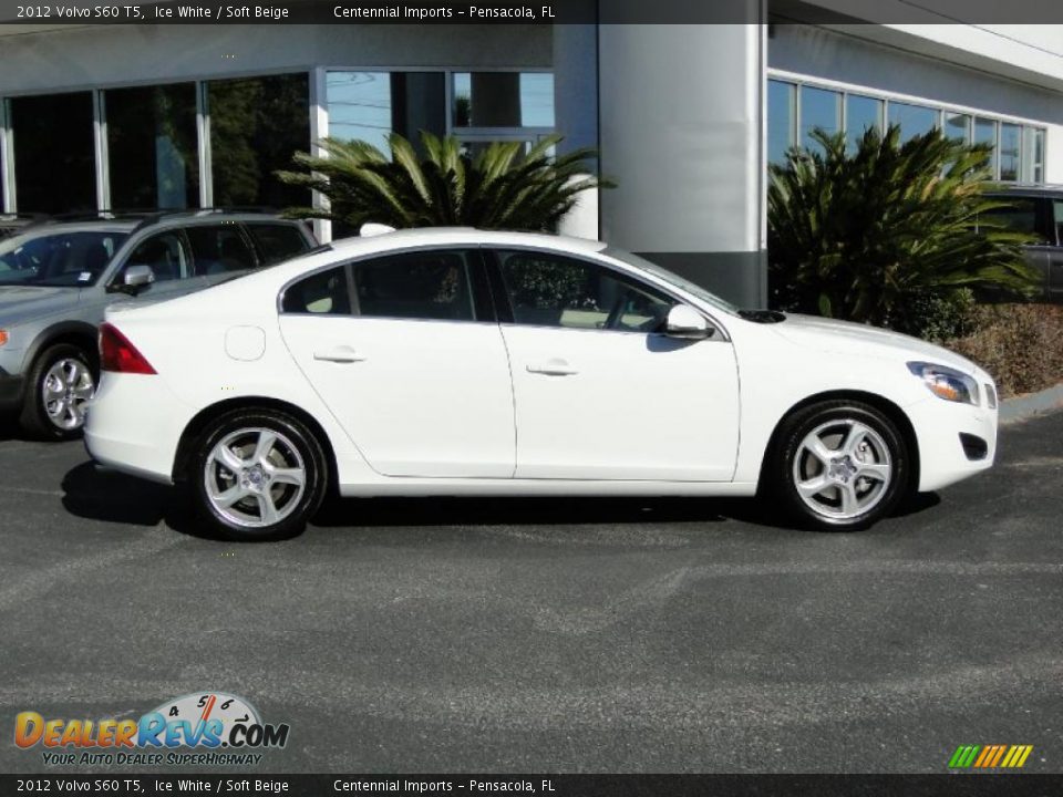 2012 Volvo S60 T5 Ice White / Soft Beige Photo #12