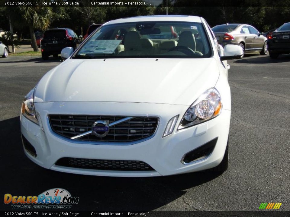 2012 Volvo S60 T5 Ice White / Soft Beige Photo #14