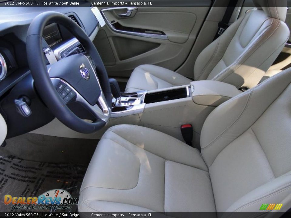 Soft Beige Interior - 2012 Volvo S60 T5 Photo #17