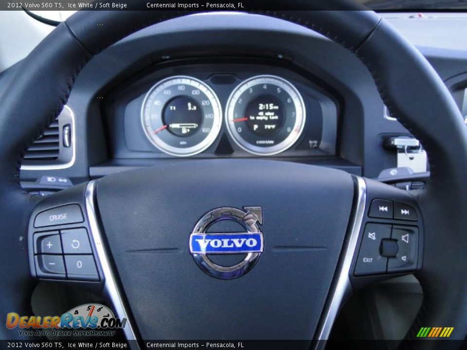 2012 Volvo S60 T5 Steering Wheel Photo #21