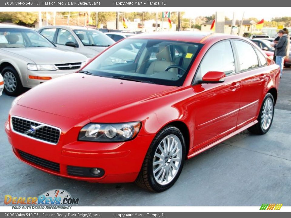 2006 Volvo  on 2006 Volvo S40 T5 Passion Red   Dark Beige Quartz Photo  1